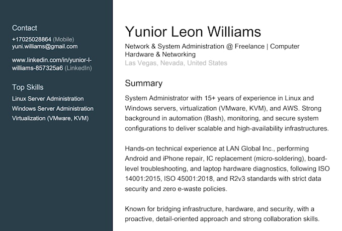 be your professional linux sysadmin and cloud engineer
